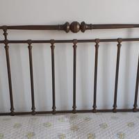 Testata Letto Matrimoniale Vintage Bronzo / Ottone