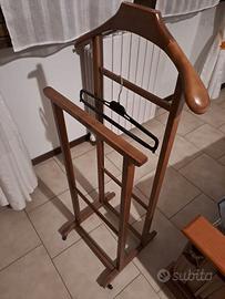 Appendiabiti servomuto doppio in legno