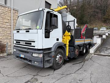 CAMION IVECO MAGIRUS 440 E38 CON GRU PAGLIERO