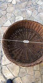 Portavasi in vinimi diametro 80 con ruote