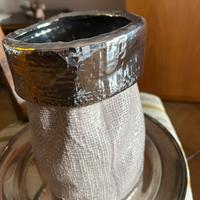 Vaso da interno con bordo argento