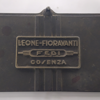 Targa pubblicitaria d'epoca in metallo