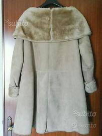Giacca montone shearling donna taglia 42 come nuov