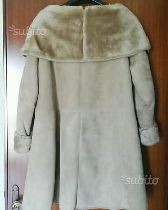 Giacca montone shearling donna taglia 42 come nuov