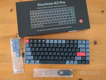 Keychron K3 Pro -  75% - Gateron Red - Low Profile