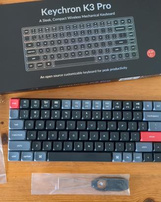Keychron K3 Pro -  75% - Gateron Red - Low Profile