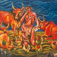 Sandro chia litografia italiana trasavanguardia