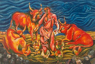 Sandro chia litografia italiana trasavanguardia