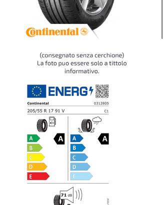 Pneumatici estivi “Continental 205/55 r17”