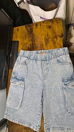 Jeans corti cargo