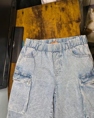Jeans corti cargo