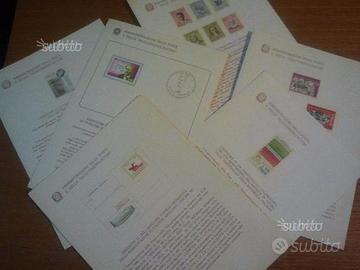 Bollettini illustrativi Francobolli poste Italiane