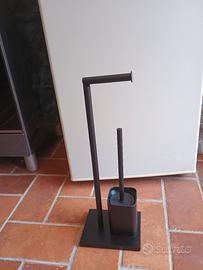 Piantana porta rotolo e scopino Nuova 