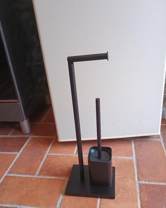 Piantana porta rotolo e scopino Nuova 
