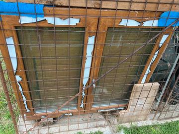 Finestre pvc marrone