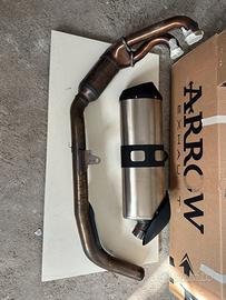 Scarico aprilia tuareg originale nuovo