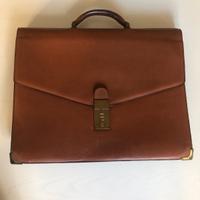 Borsa Fendi portadocumenti in pelle color senape