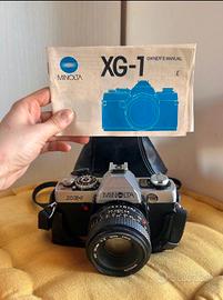 Minolta XG-1 Vintage + 50mm + Flash + Borsa + Manu