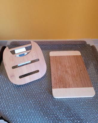 Tagliere e sotto pentola in legno