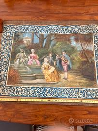 Arazzo dipinto antico XIX SECOLO
