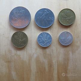 Serie di monete Rep. Italiana circolate 1957 -