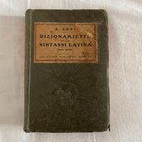 Libro antico "Dizionaretto della Sintassi Latina"