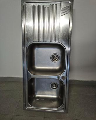 Lavello cucina Franke inox 2 vasche + gocciolatoio