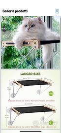 Amaca da finestra per gatto ( nuova)
