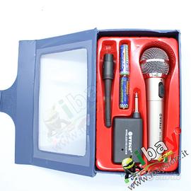 Microfono wireless senza fili e cablato WG-309E ka