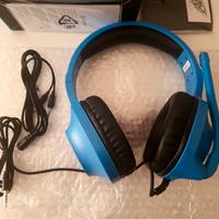 Cuffie Headset Sades Spirits Blu Playstation Xbox
