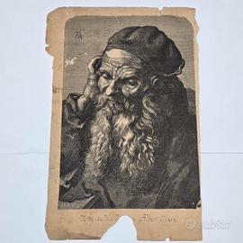 Coppia incisioni incollate sullo stesso supporto