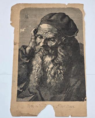 Coppia incisioni incollate sullo stesso supporto