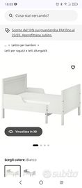 Lettino allungabile ikea