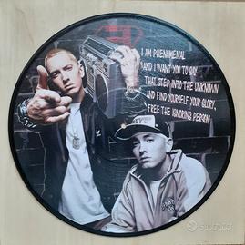 Vinile 33 giri da parete omaggio a Eminem 