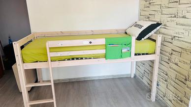 Letto per cameretta bambini rialzato
