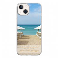 Custodia per iPhone 15 Plus a tema spiaggia