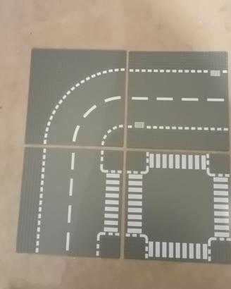 4 basi strada LEGO 32×32 bottoncini