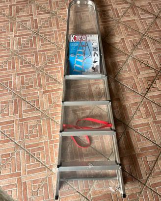 Scala domestica Facal K100 blu, in alluminio