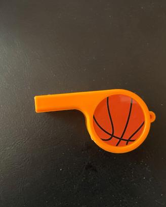 Fischietto giocattolo in plastica arancione 