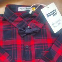 camicia bimbo con papillon / nuova con etichetta