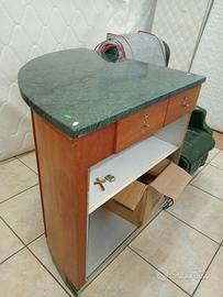 Banco 1mtx1mtxh1,38 alto1mt con marmo
