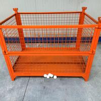 Contenitore metallico con rete 