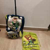 Zaino Ben 10 per scuola con rotelle