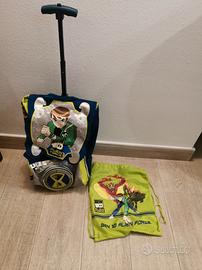 Zaino Ben 10 per scuola con rotelle
