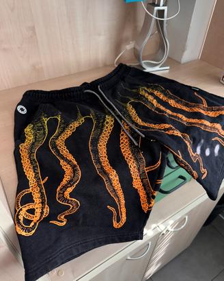 Pantaloncini Octopus neri e arancioni taglia L str