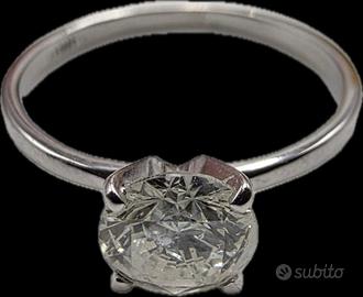 ANELLO ORO DIAMANTE 1 CARATO