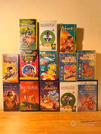 Lotto 13 VHS Disney e cartoni vari