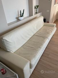 Divano in vera pelle su misura-artigianale