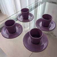 Set 4 Tazzine da Caffè Excelsa con piattino-Lilla