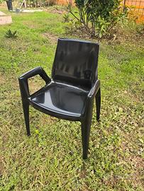 Lotto 14 sedie firmate plastica design